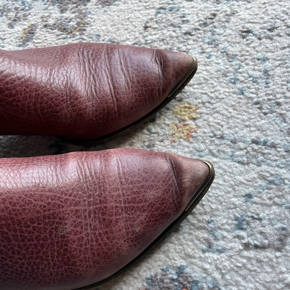 💜 Acne Jensen pebbled leather booties - Picture 5 of 6